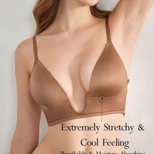 SHEIN Woman’s Plunge Backless Adjustable Lightly Padded Bra Size